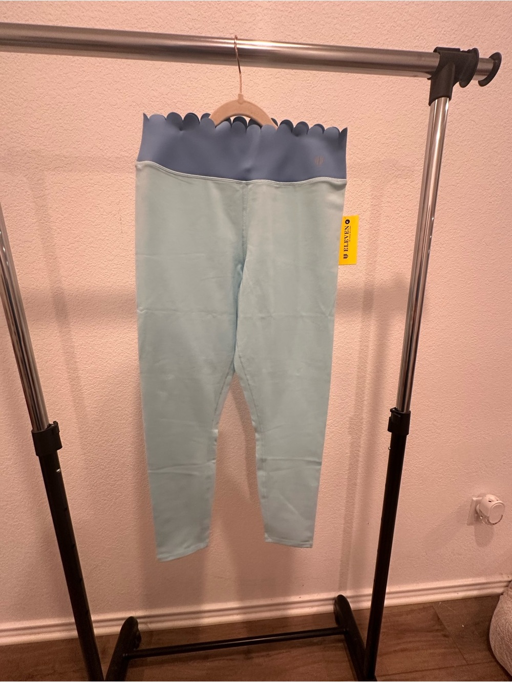 EleVen by Venus Williams Pretty Power Leggings with Scalloped Waistband